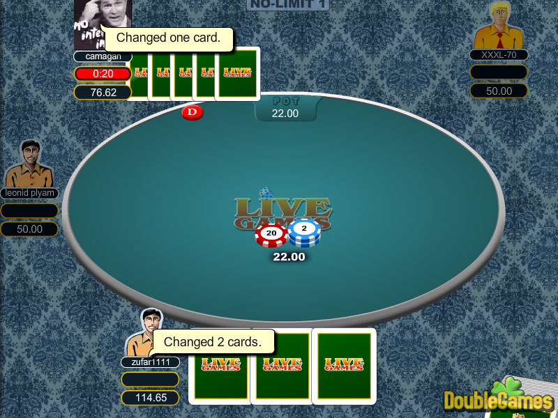 Free Download 5 Card Draw Poker Screenshot 1