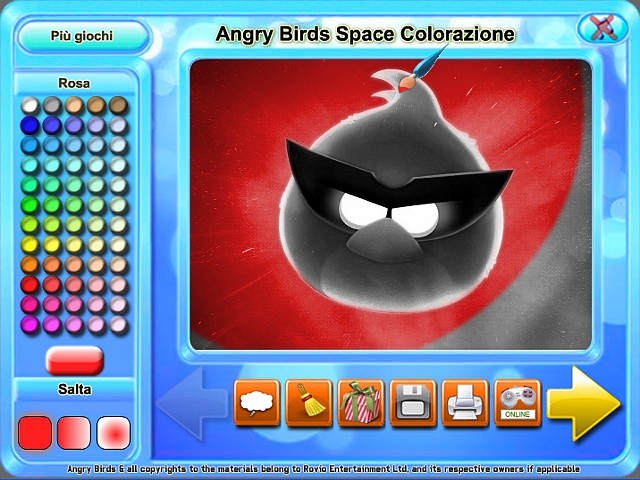 Free Download Angry Birds Space Colorazione Screenshot 1