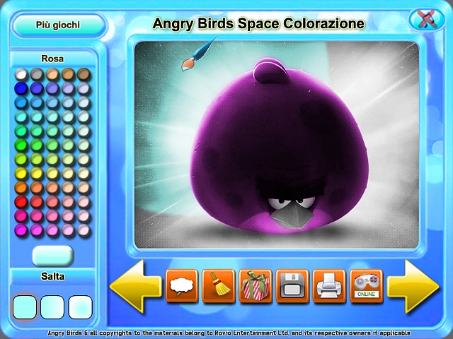 Free Download Angry Birds Space Colorazione Screenshot 2