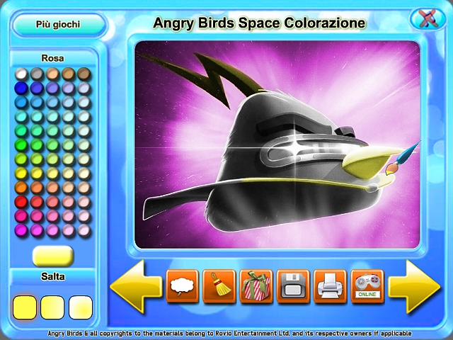 Free Download Angry Birds Space Colorazione Screenshot 4