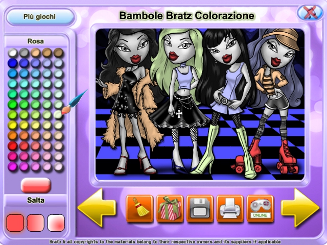 Free Download Bambole Bratz Colorazion Screenshot 3