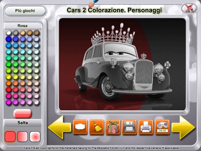 Free Download Cars 2 Colorazione. Personaggi Screenshot 1