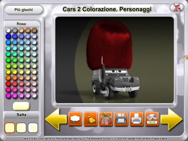 Free Download Cars 2 Colorazione. Personaggi Screenshot 2