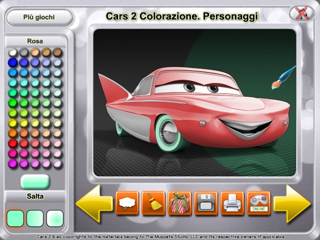 Free Download Cars 2 Colorazione. Personaggi Screenshot 3