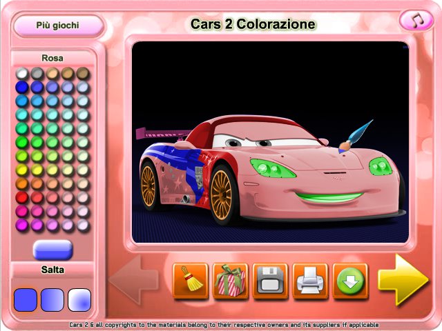 Free Download Cars 2 Colorazione Screenshot 1