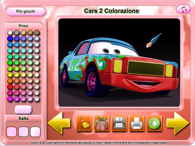 Free Download Cars 2 Colorazione Screenshot 2