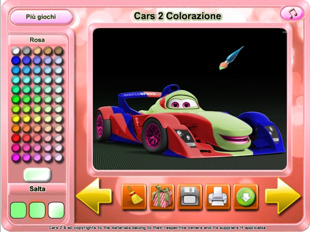 Free Download Cars 2 Colorazione Screenshot 3