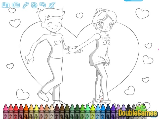 Free Download Cupids Coloring Game Screenshot 2