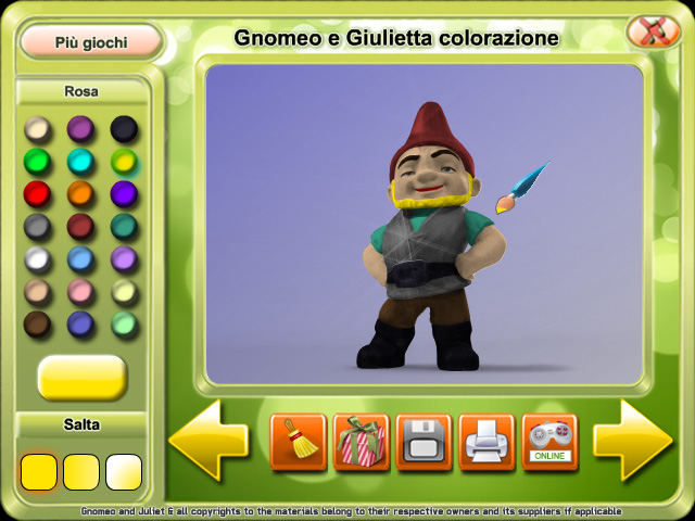 Free Download Gnomeo e Giulietta colorazione Screenshot 2
