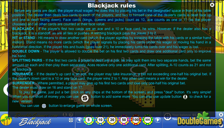 Free Download Island Blackjack Screenshot 1