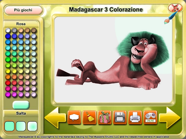 Free Download Madagascar 3 Colorazione Screenshot 2
