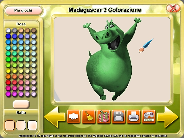 Free Download Madagascar 3 Colorazione Screenshot 4