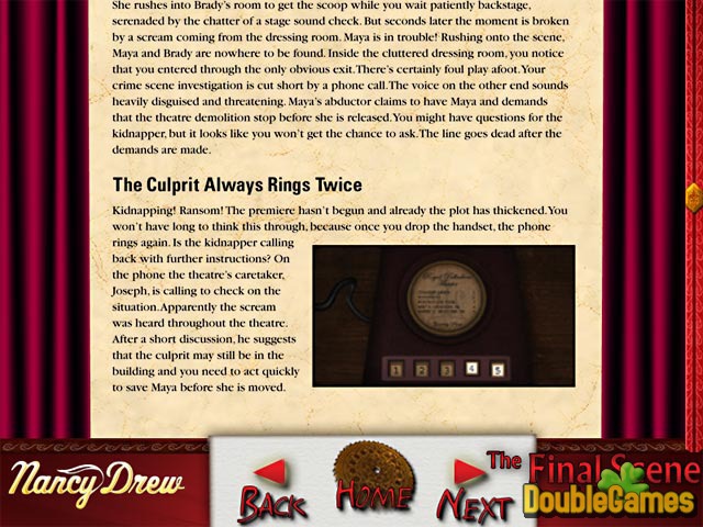 Free Download Nancy Drew: The Final Scene Strategy Guide Screenshot 1