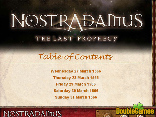 Free Download Nostradamus: The Last Prophecy Strategy Guide Screenshot 1