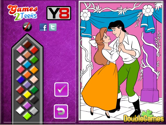 Free Download Princess Ariel and Eric. Coloring Screenshot 2