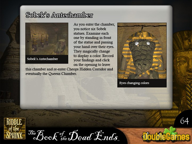 Free Download Riddle of the Sphinx Strategy Guide Screenshot 2