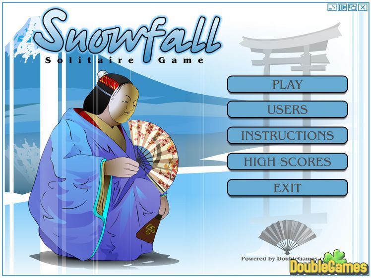 Free Download Snowfall Solitaire Screenshot 1