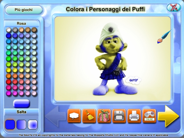 Free Download Colora i Personaggi dei Puffi Screenshot 1