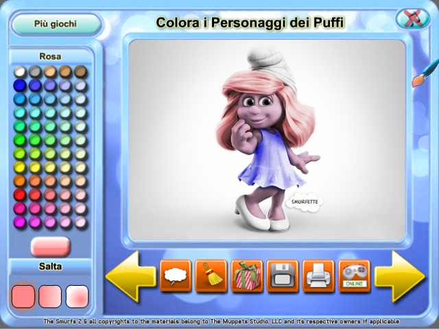 Free Download Colora i Personaggi dei Puffi Screenshot 2