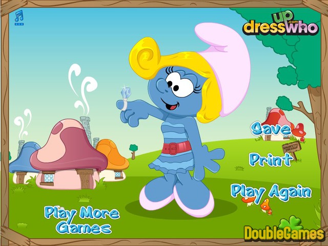 Free Download The Smurfs Smurfette Dressup Screenshot 3