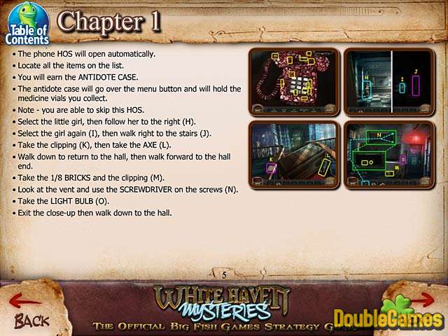 Free Download White Haven Mysteries Strategy Guide Screenshot 2